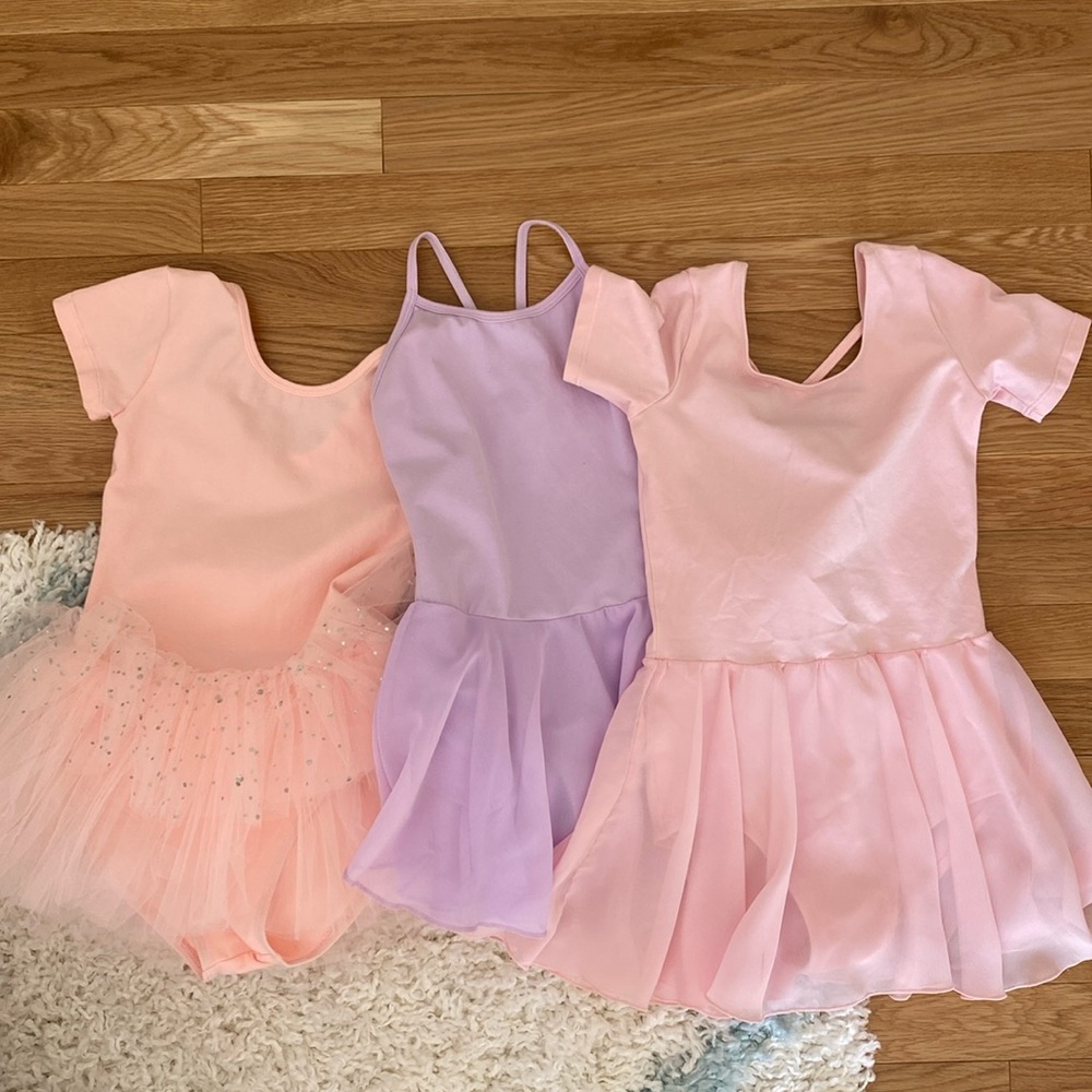 3 Stelle ballet tutus | 110 (purple), 120 (pink x2) translates to 5T